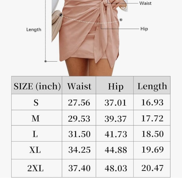 NIMIN High Waisted Satin Skirts - Picture 4 of 4